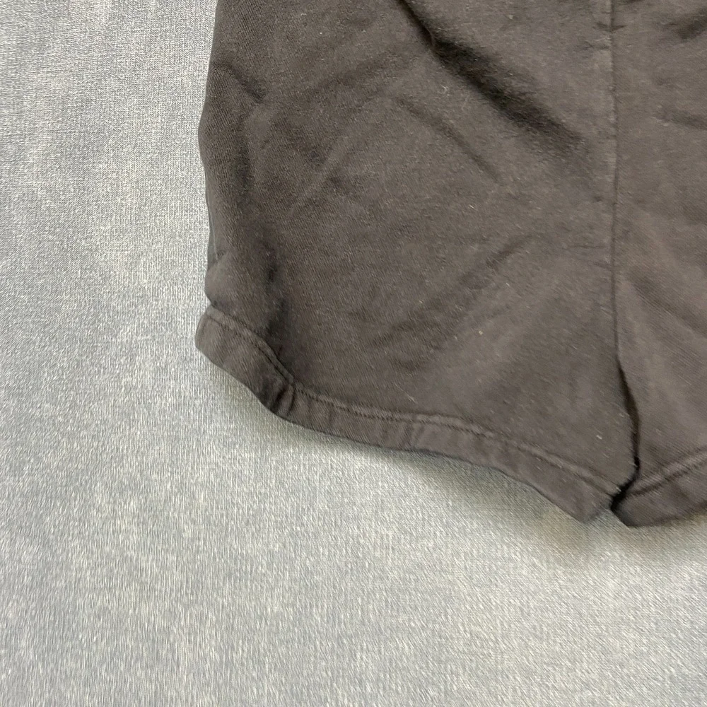 Nike Sweat Shorts Womens Medium Black Drawstring Waist Logo Running Sportswear